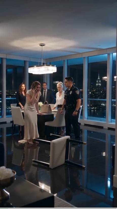 At Dinner, My Husband Slapped Me, Breaking Two Ribs. His Mom Laughed And Yelled, “Get Out Of My House!” Little Did They Know, The Apartment Was In My Name. I Called The Police. Fifteen Minutes Later, Their Lives Turned Into Hell.