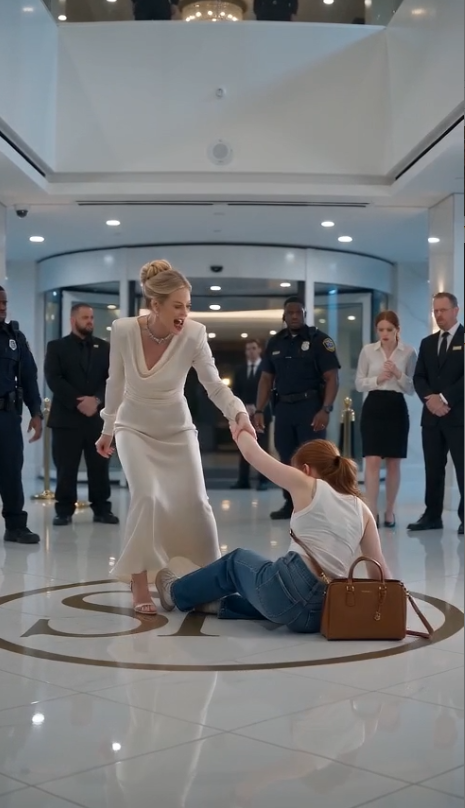 A Wealthy Socialite Dragged a Poor Young Woman Across a Luxury Hotel Floor… Never Knowing She Was the True Owner