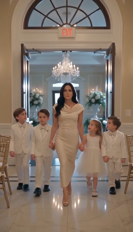 The billionaire paid me $120 million to disappear—but five years later, I walked into his son’s wedding with four children wearing the Harrison face.