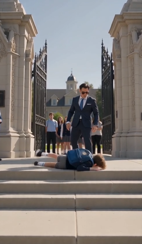 He struck a twelve-year-old on the academy steps, not knowing the boy was the board's most prized scholar.