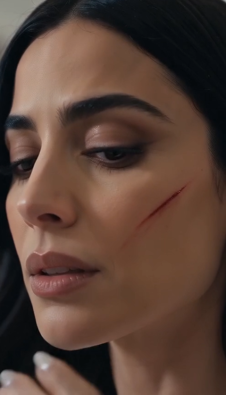 Mariana stood still, the fatal blow to the face.