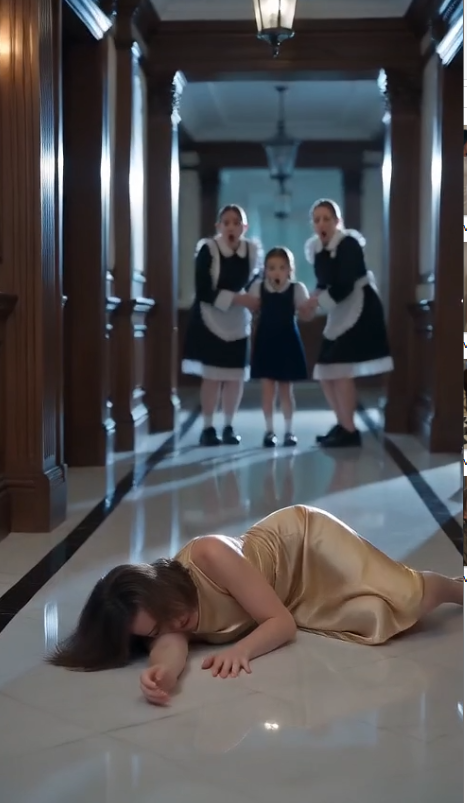 Part 1: She fell hard against the marble floor, pressing her hands to her stomach to protect a secret no one else knew.