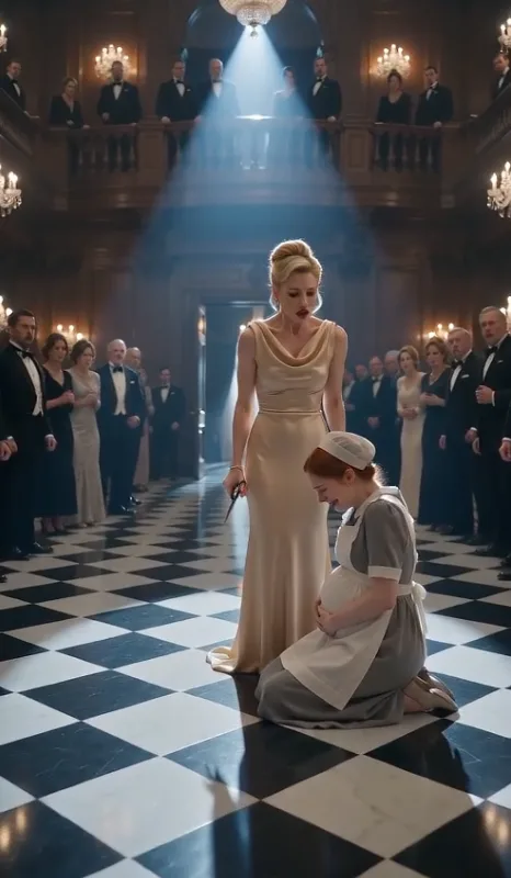 SHE CUT THE PREGNANT MAID’S HAIR AT THE BILLIONAIRE’S GALA—THEN HIS TWO-WORD COMMAND ENDED HER FAMILY’S EMPIRE