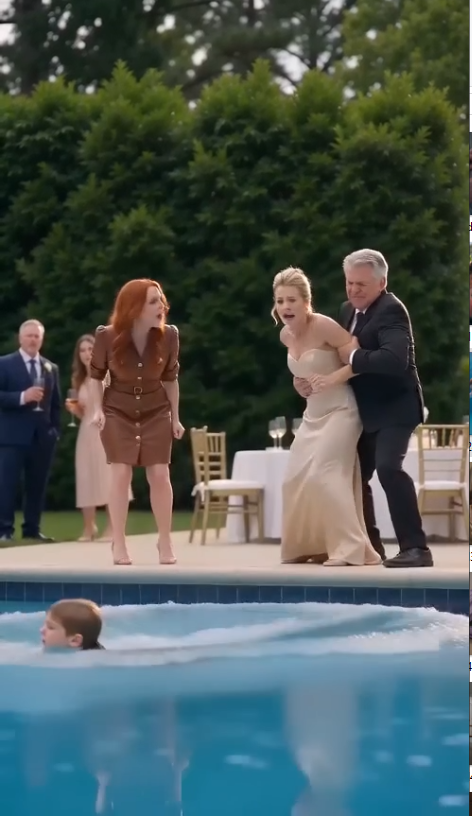 Vanessa slapped my autistic son across the face and shoved him backward into the swimming pool.