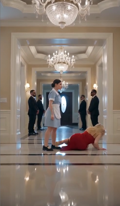 Everyone Feared The Mafia Boss’s Fiancée—Until The Maid Knocked Her Down In Front Of The Whole House...