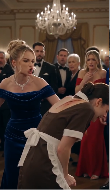HIS FIANCÉE HUMILIATED THE PLUS-SIZE MAID IN FRONT OF TWO HUNDRED GUESTS—THEN THE MAFIA BOSS CAME HOME EARLY AND SAW THE LOCKET AROUND HER NECK.