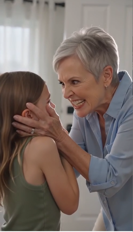 When I burst through the door, my mother had my six-year-old daughter pinned to the rug, one hand clamped over her mouth.