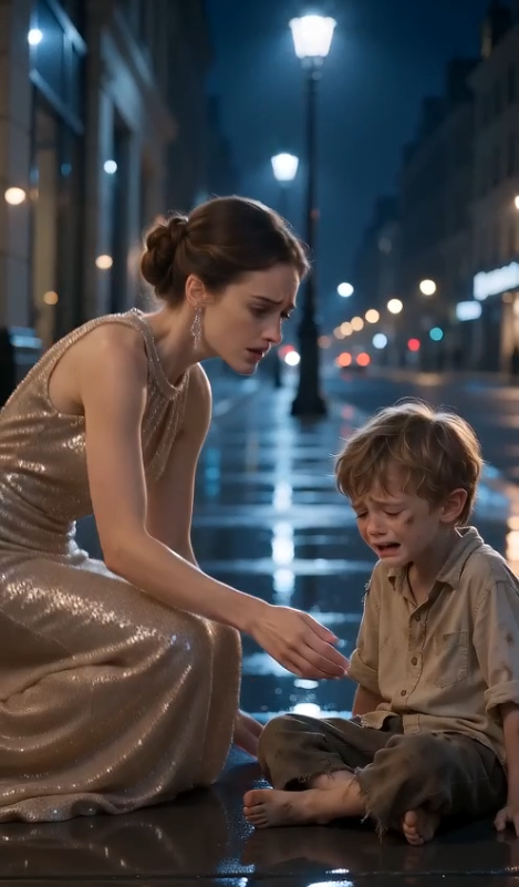 The full story: The Homeless Boy Bumped Into a Waiter... Seconds Later, the Wealthiest Woman in the Ballroom Dropped to Her Knees Crying.