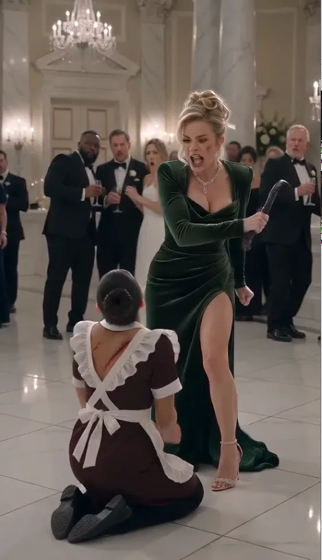 HIS FIANCÉE HUMILIATED THE PLUS-SIZE MAID IN FRONT OF TWO HUNDRED GUESTS—THEN THE MAFIA BOSS CAME HOME EARLY AND SAW THE LOCKET AROUND HER NECK.
