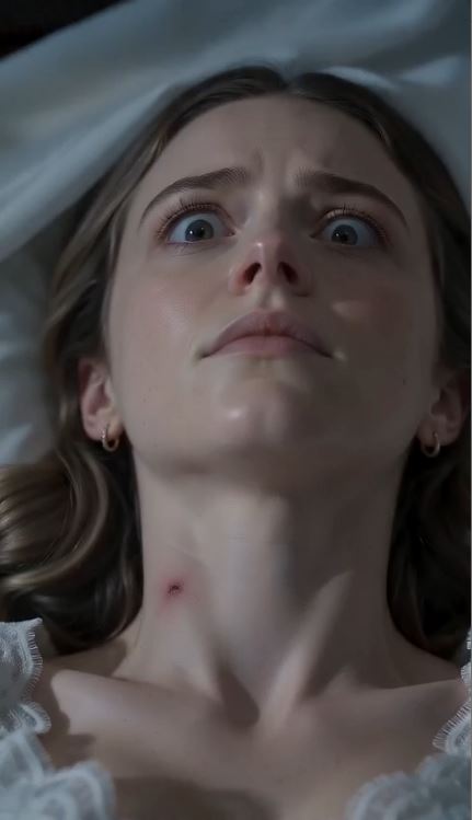 She clutched her stomach in agony, but the truth she heard was a far more lethal wound.