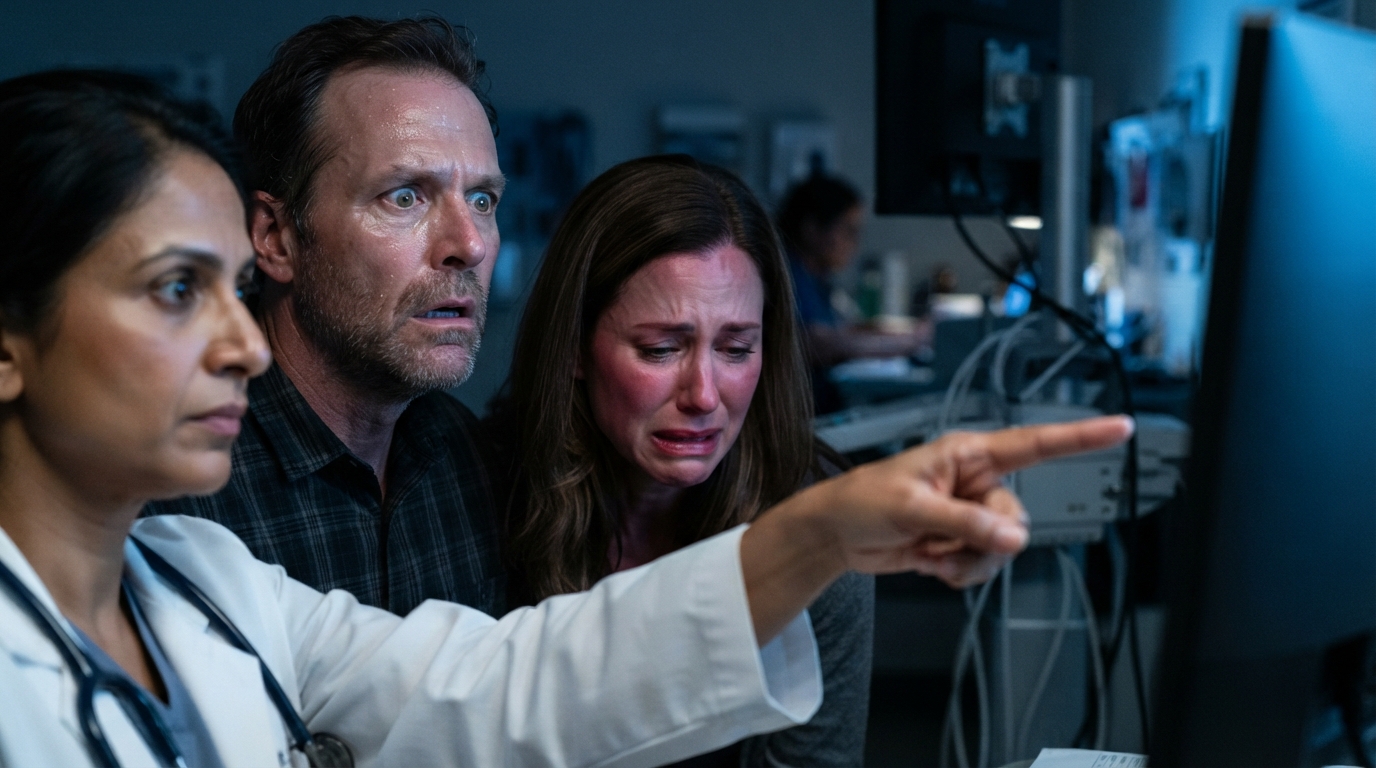 "It’s not mine," he sneered. Then the doctor pointed at the screen, and his face went white.
