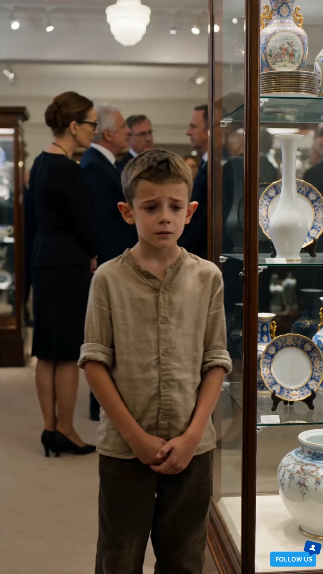 “A Poor Boy Broke a Plate—Then Exposed the Truth That Destroyed Them All”