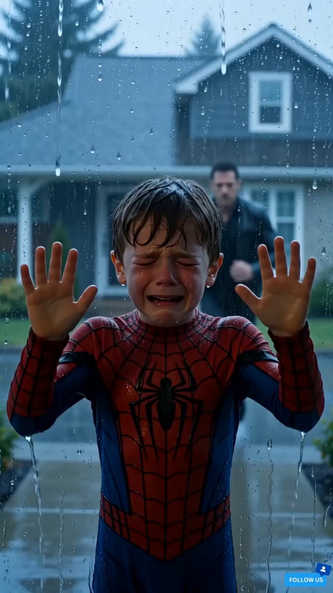 He Came Home in a Storm… And Found His Son Locked Out in the Rain