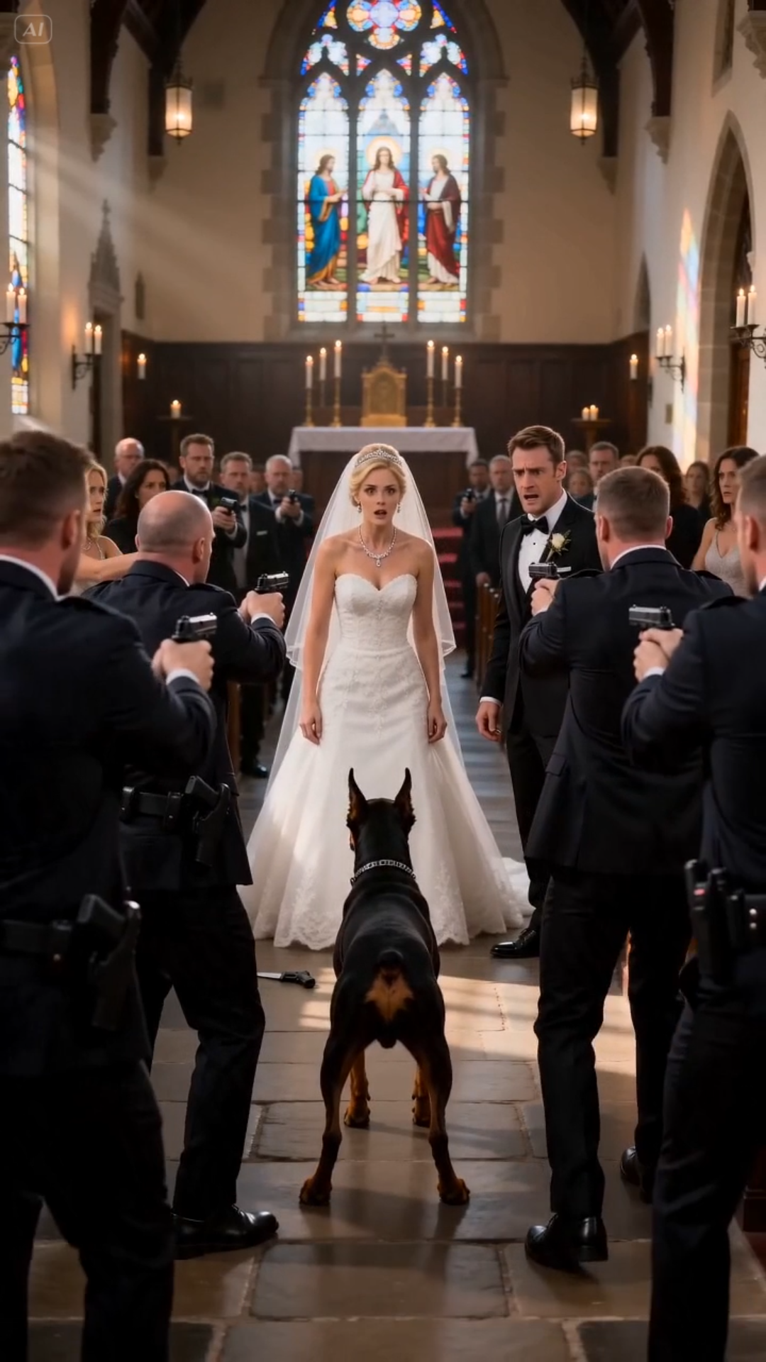 A Dog Charged the Bride at the Altar—Then a Hidden Knife Fell Out