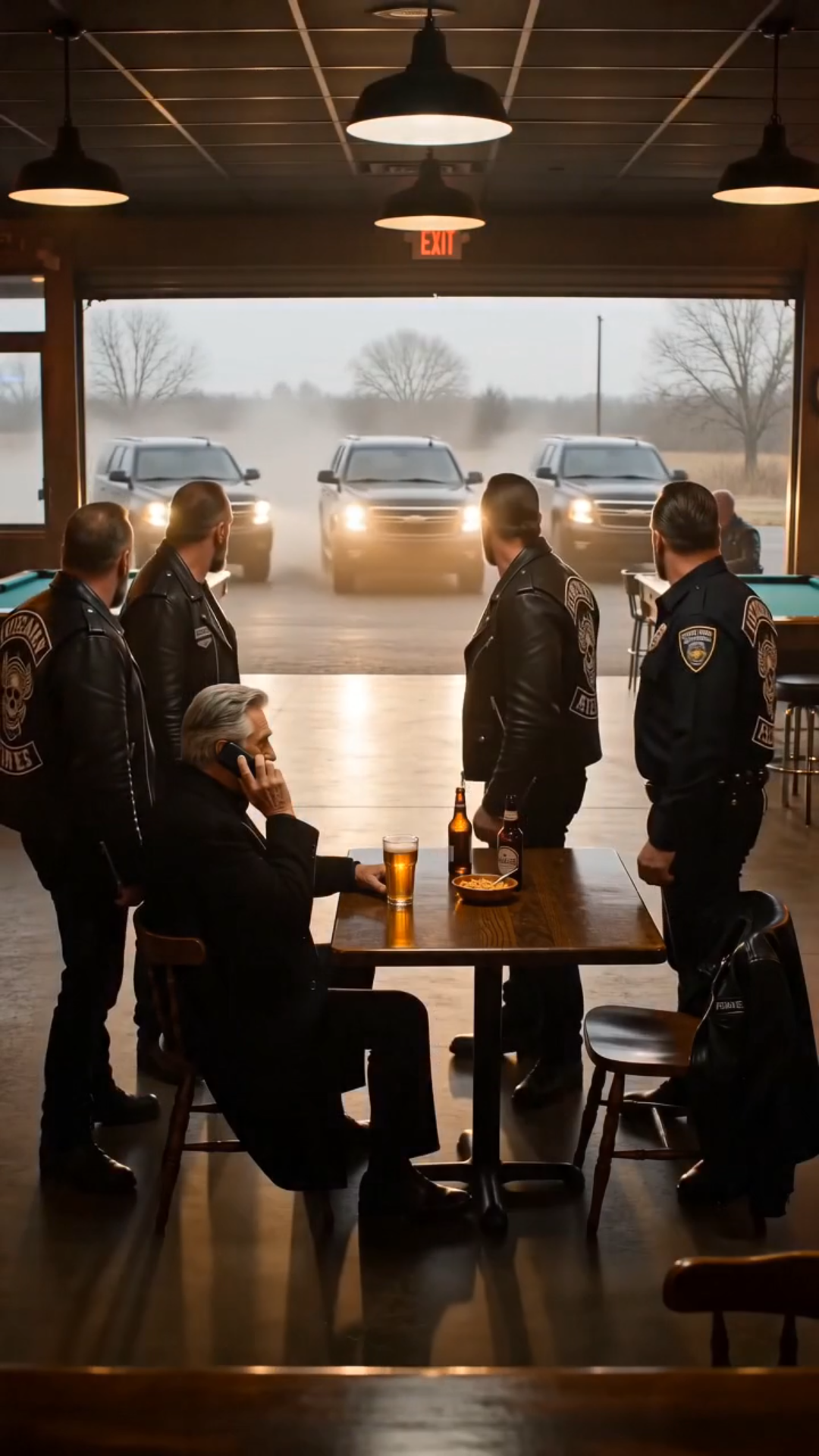 A Biker Kicked an Old Man’s Table in a Texas Bar — Then the Entire Town Remembered Who Really Owned It