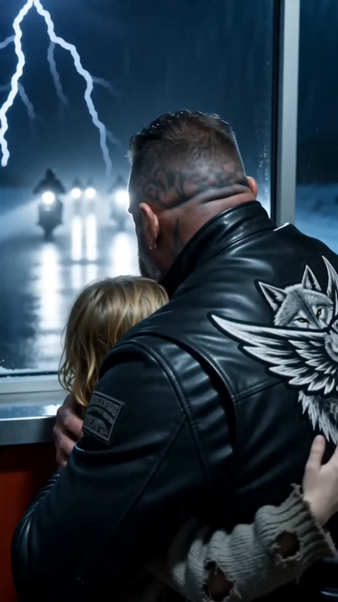 A Homeless Girl Asked a Biker for Food — Then He Opened Her Locket and Froze