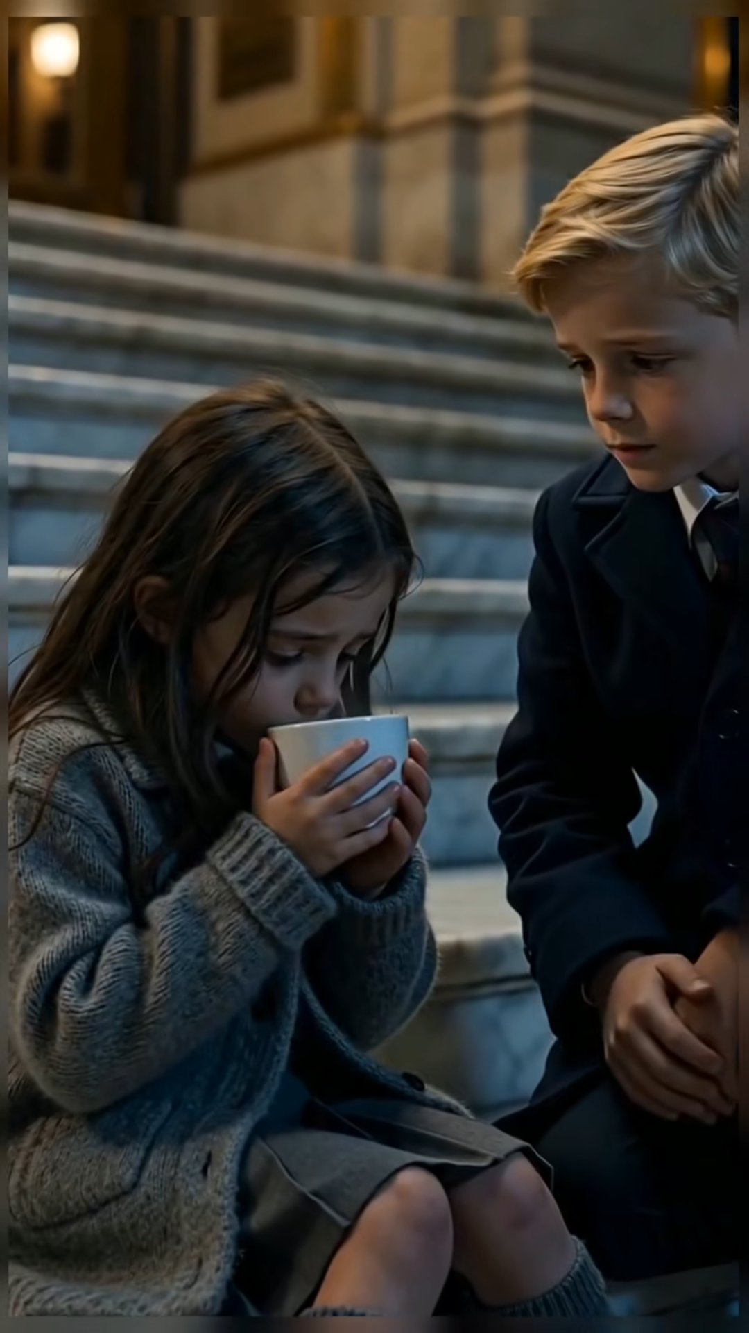 The Little Girl on the Theater Steps… and the Boy Who Wore Her Brother’s Necklace