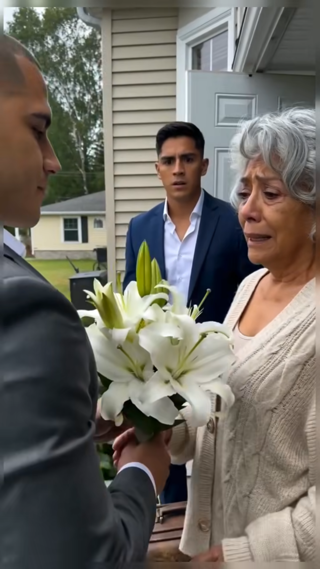Her Son Tried to Throw Her Out… Then Three Black SUVs Stopped in Front of the House