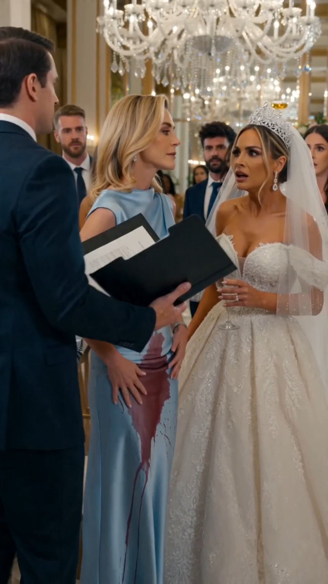 The Beauty Bride Threw Red Wine in Her Plain Stepsister’s Face — Then Federal Attorneys Walked In and Froze Her Million-Dollar Empire