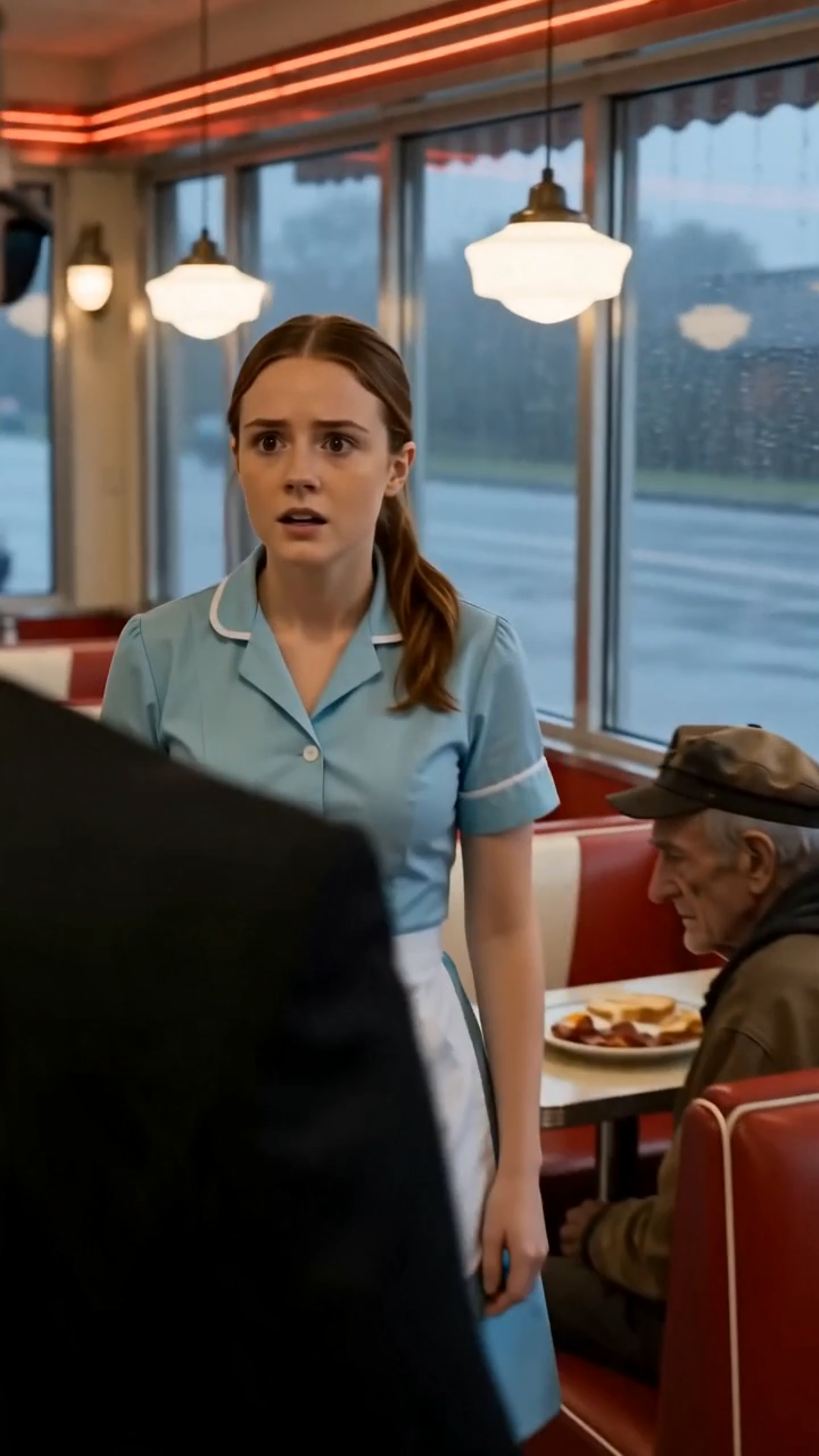 She Secretly Fed a Lonely Old Man Every Morning — Then Two Black SUVs Revealed Who He Really Was