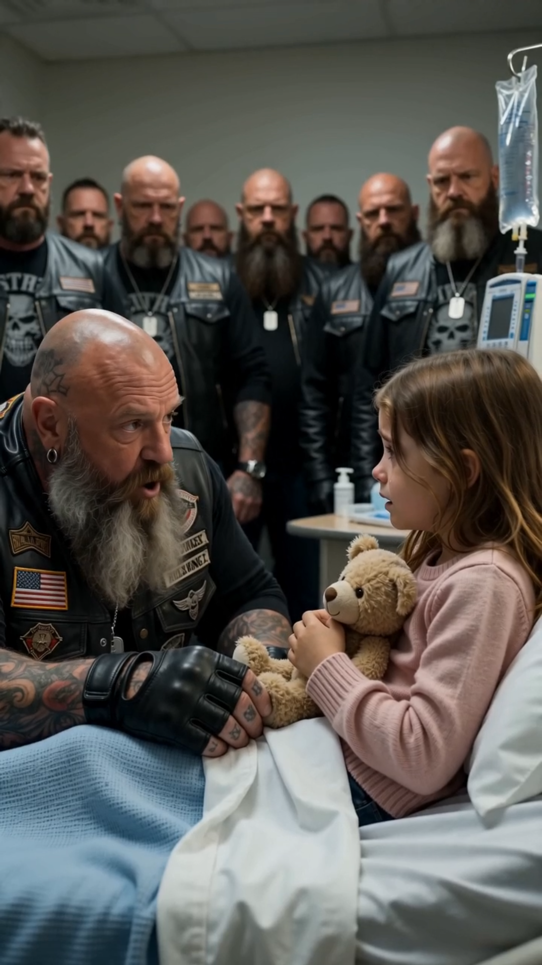 HER FATHER SAID NOBODY CARED ABOUT HER—THEN 300 BIKERS CAME TO THE HOSPITAL FOR ONE LITTLE GIRL