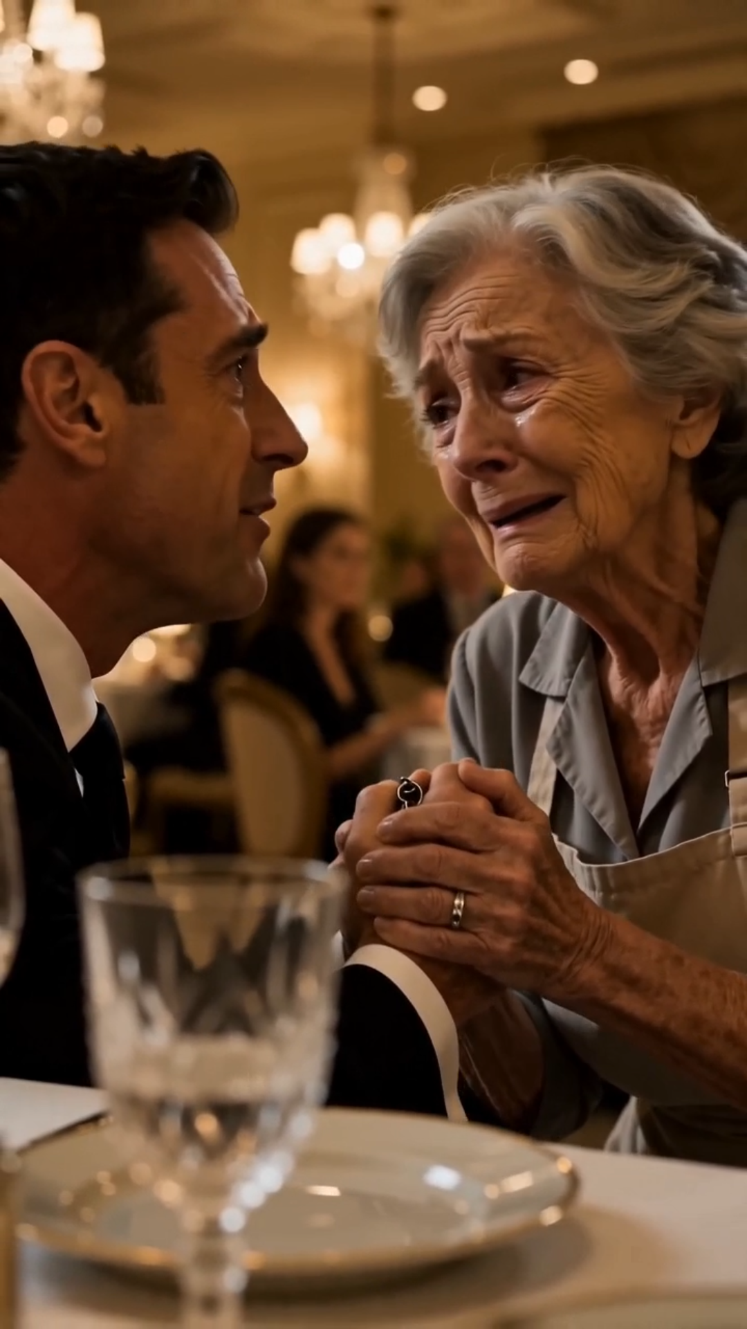 The Billionaire Fell to His Knees When He Recognized the Old Waitress Who Once Fed Him in the Rain