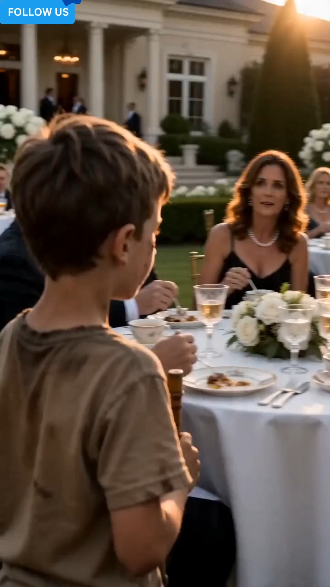 HE MOCKED A POOR BOY AT A LUXURY LUNCHEON—THEN THE CHILD EXPOSED THE SON HE HID FOR 20 YEARS