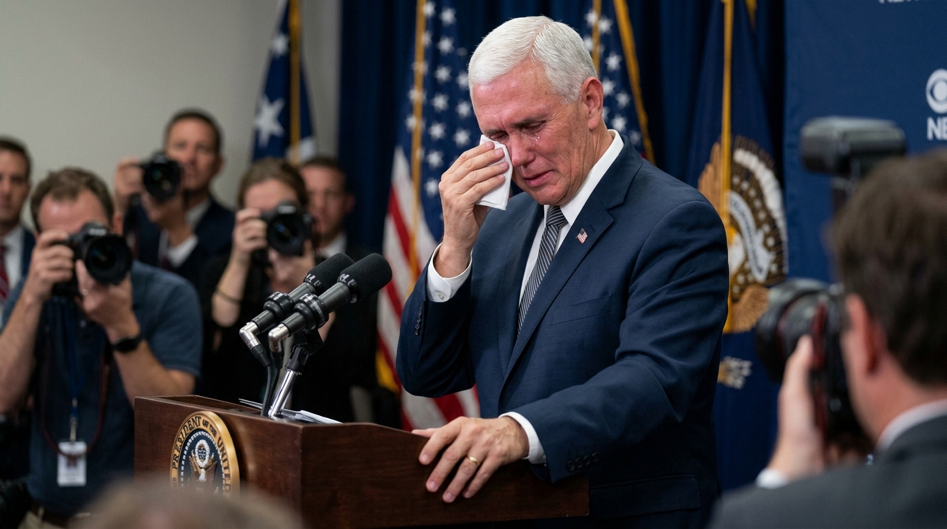 MIKE PENCE BREAKS DOWN IN TEARS DURING SHOCKING ANNOUNCEMENT