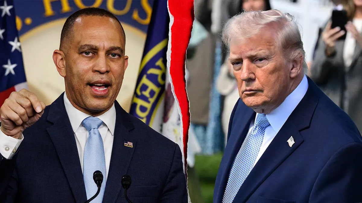 Trump Broke Him - House Minority Leader Hakeem Jeffires Loses it, on Verge of Tears, Melts Down on Live TV