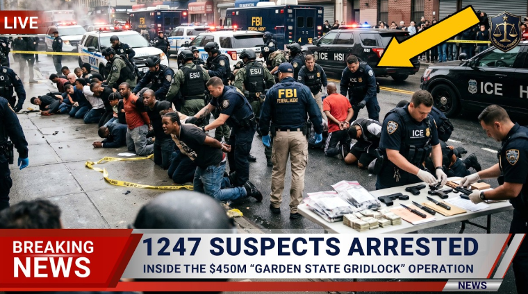 FBI’s Daring Operation Exposes $450 Million Drug Empire in New Jersey: 1,247 Arrests, Human Trafficking, and An Underground Network of Chaos—A Shocking Look at the Dark Underbelly of East Coast Crime and the Battle Against a Corporate-Level Cartel