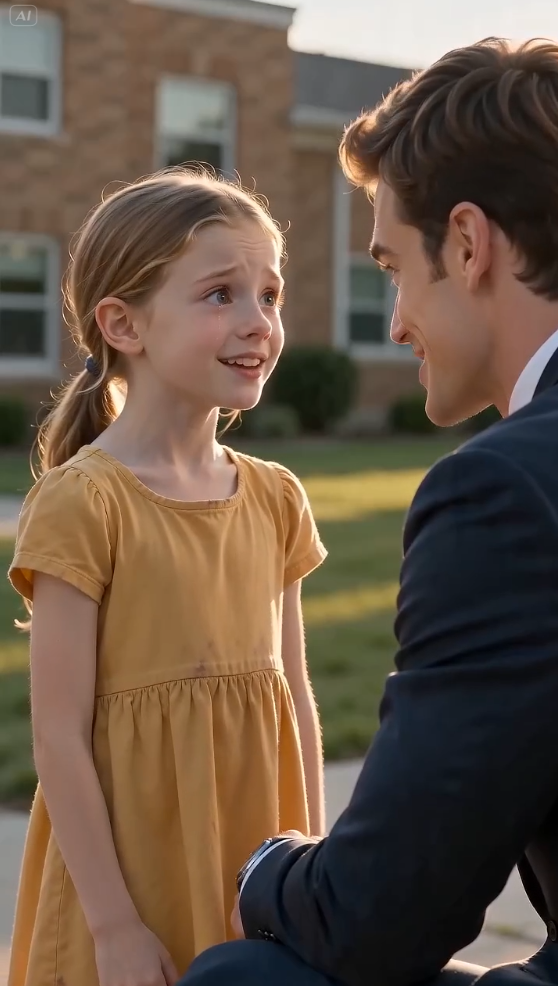 A Little Orphan Girl Walked Up To A Billionaire And Softly Asked, “Could You Pretend To Be My Father… Just For Today?”
