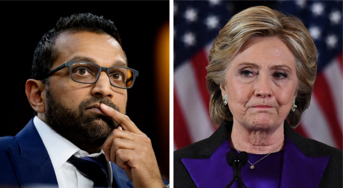 Patel Says FBI’s Comey ‘Concealed’ Probe Into Hillary Clinton
