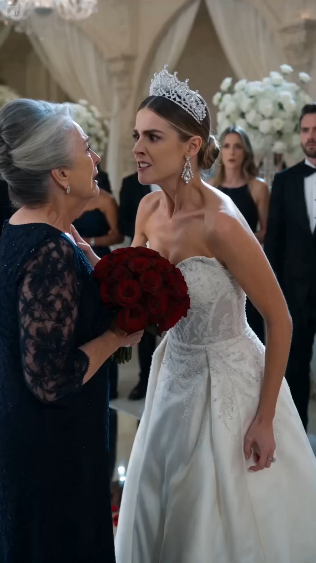 The Bride Shoved an Old Woman at the Wedding — Then the Groom Said, “She Is My Mother”