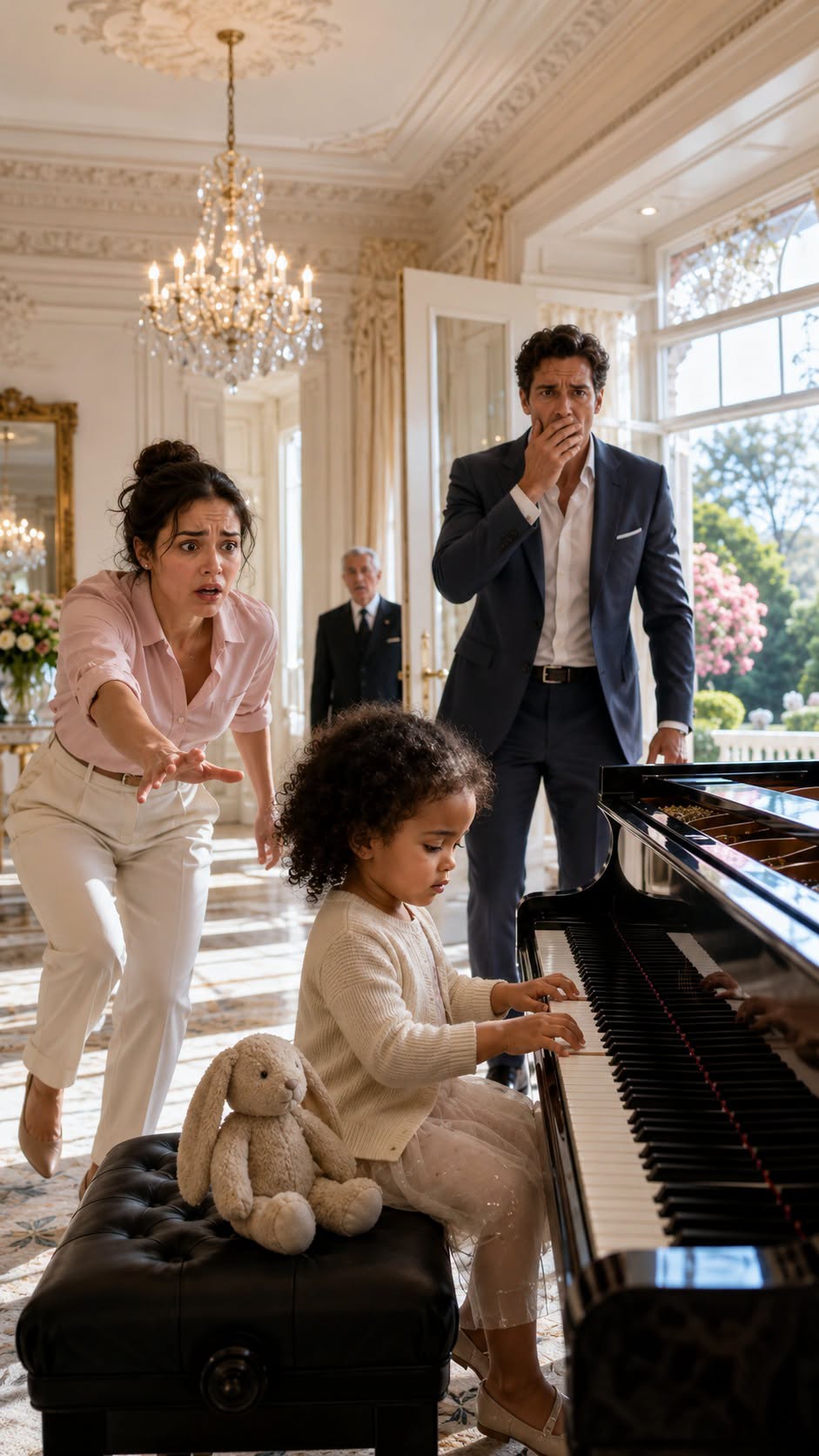 The Maid's Daughter Played the Forbidden Piano… and the Millionaire Discovered His Wife Never Died Alone