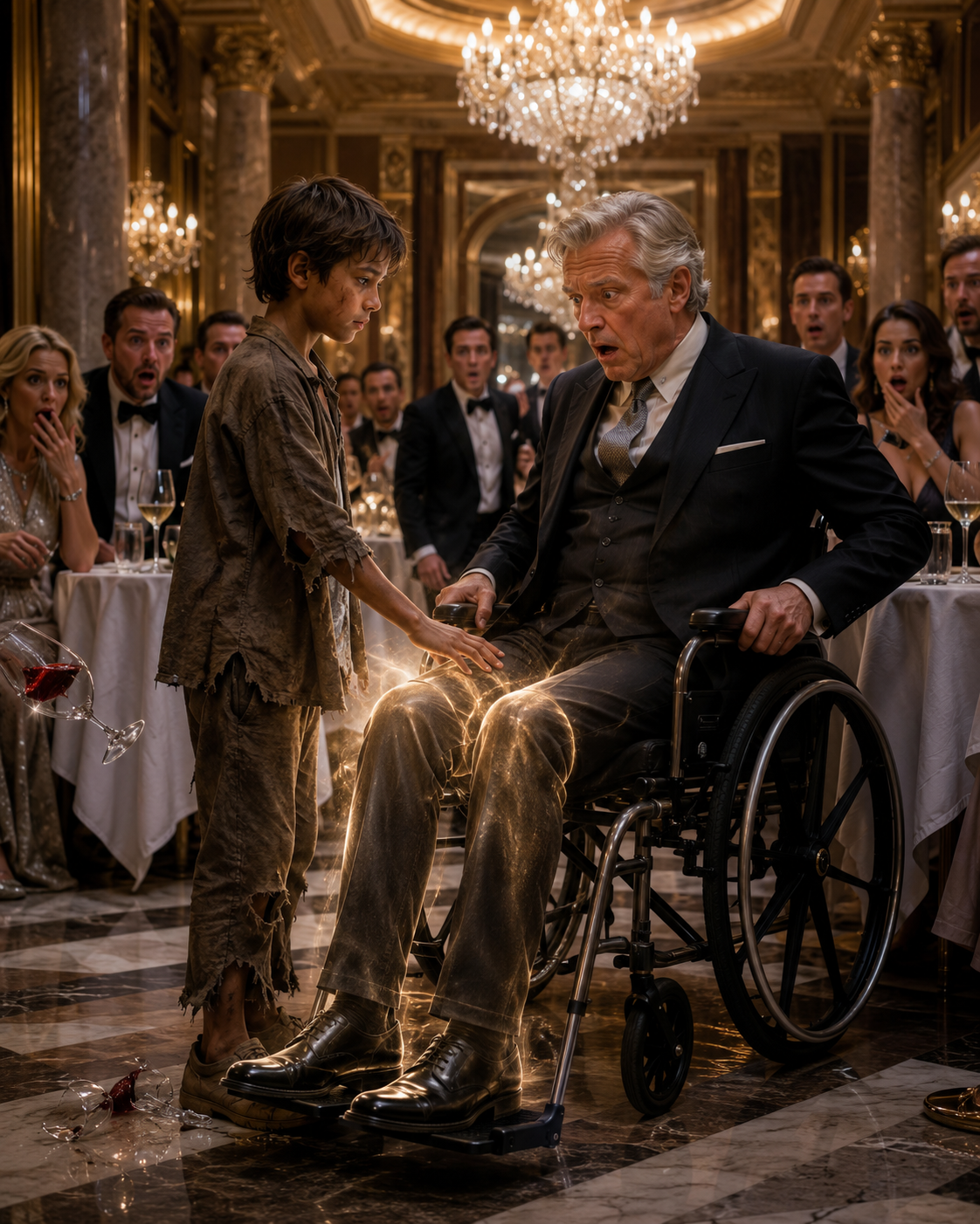 💰 A DIRTY LITTLE BOY WALKED INTO A LUXURY RESTAURANT—THEN ASKED A BILLIONAIRE THE ONE QUESTION NO DOCTOR COULD ANSWER..… 😳
