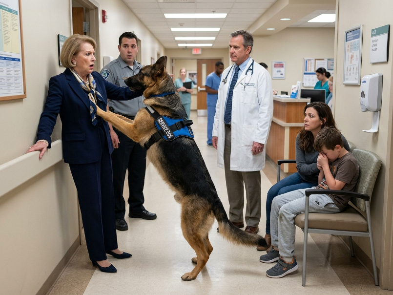 My mother-in-law tried to have my autistic son’s emotional-support dog removed from the hospital because she said the animal was “dangerous”—but the dog alerted nurses seconds before her grandson stopped breathing.