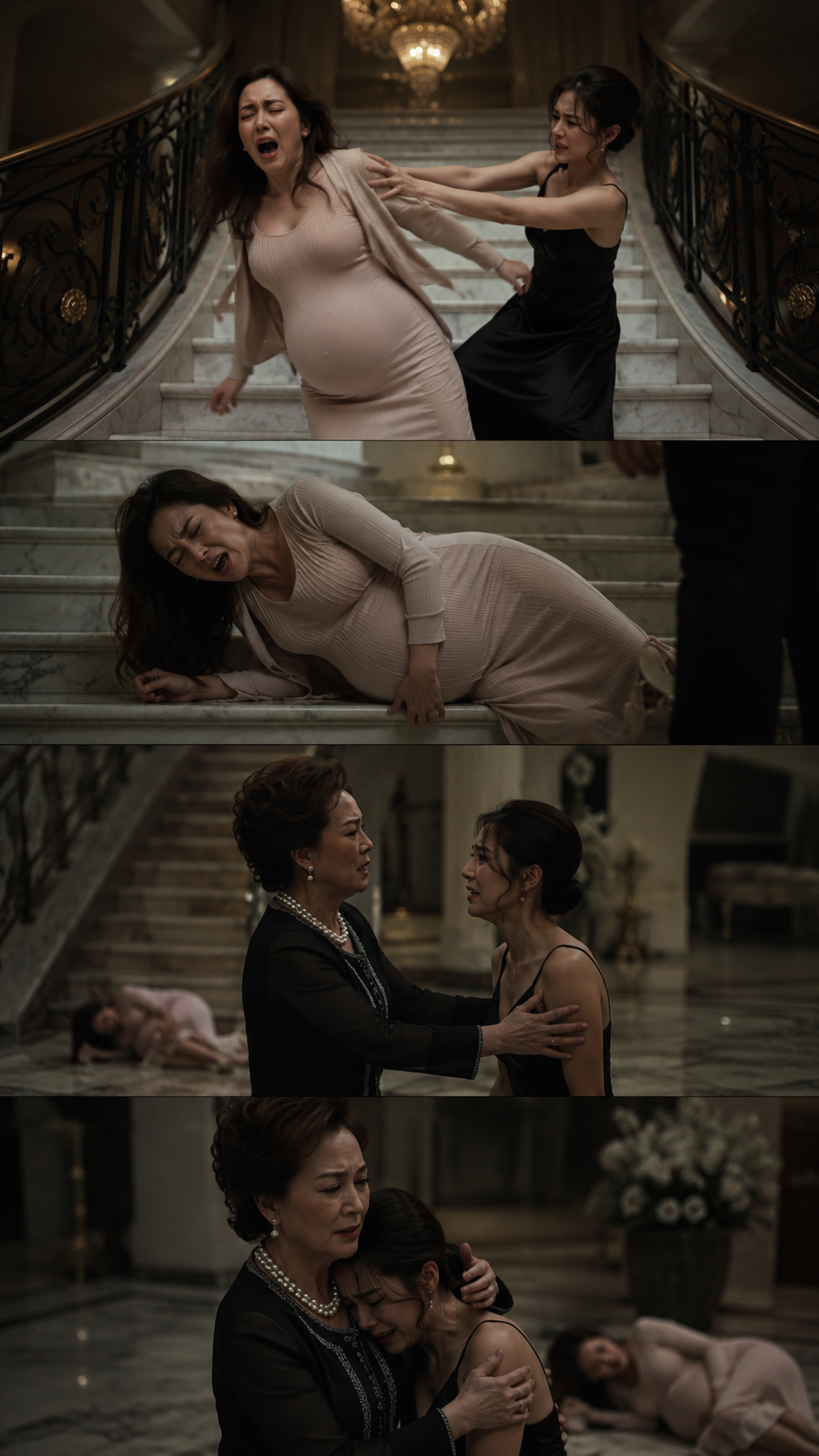 The Mistress Pushed the Pregnant Wife Down the Stairs... But She Had Already Set the Perfect Trap