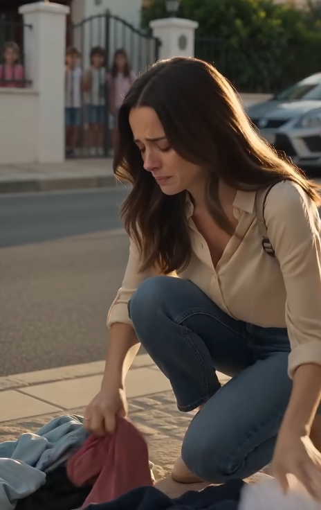 Le frère a jeté toutes ses valises dans la rue…