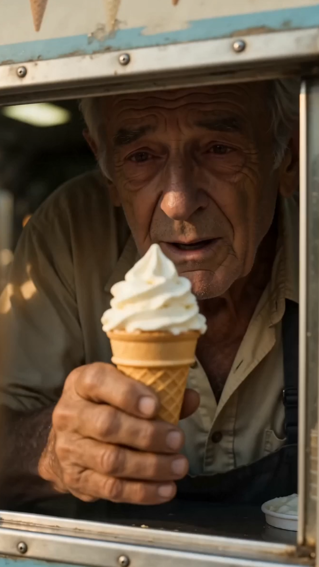 Ela Voltou 20 Anos Depois Para o Homem Que Lhe Deu Um Sorvete… O Que Havia Dentro do Envelope Fez o Velho Cair em Lágrimas