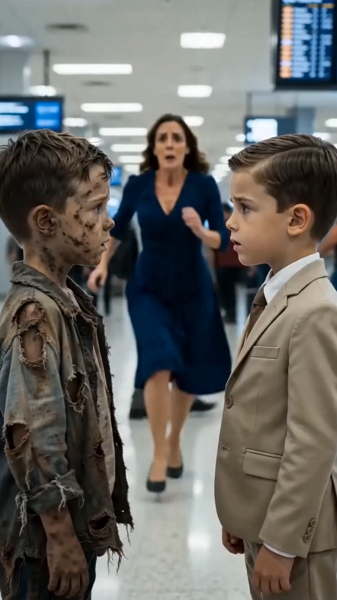 O MENINO NO AEROPORTO TINHA O MESMO ROSTO… MAS A MÃE DELE ENTROU EM PÂNICO