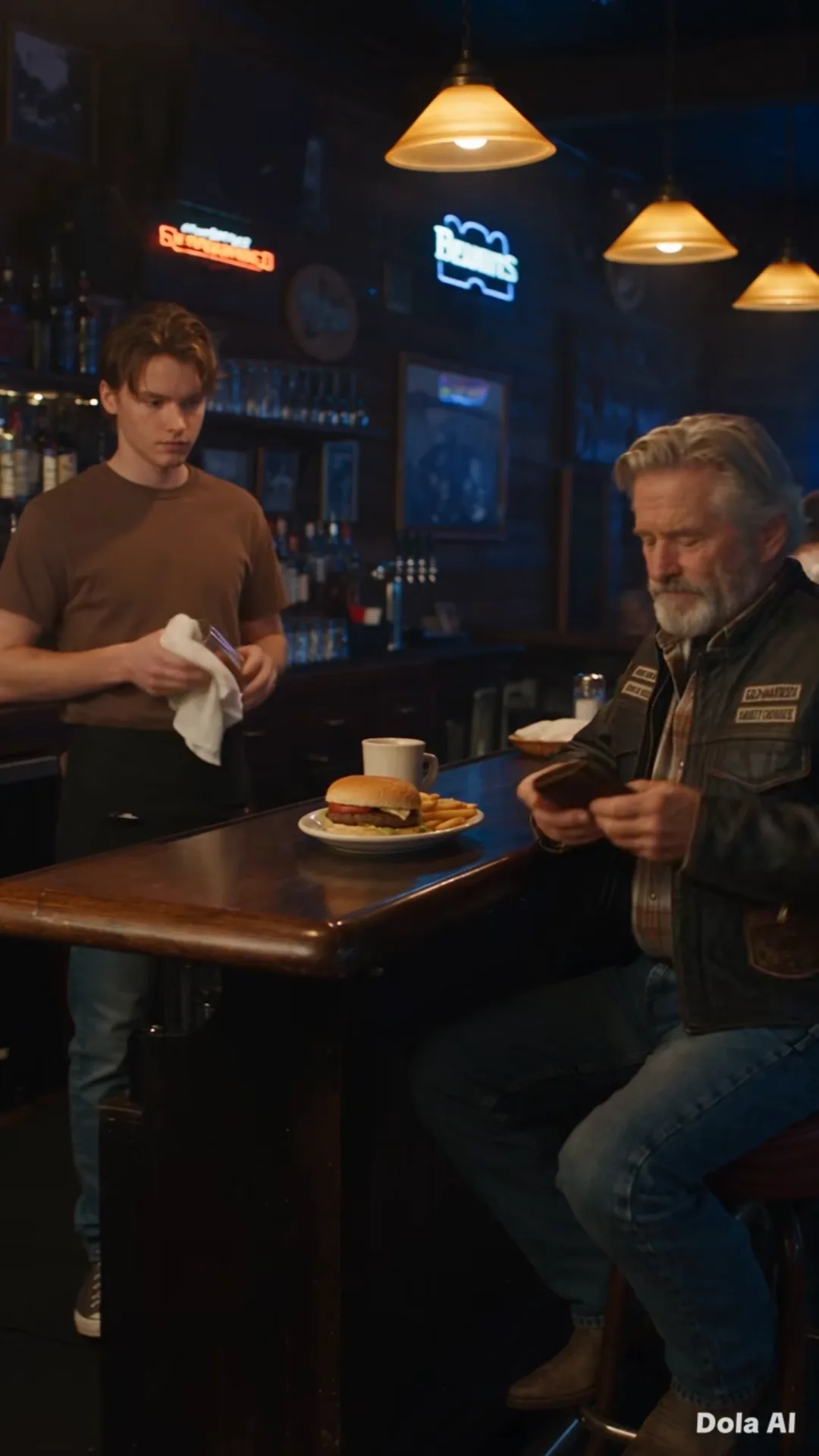 Ethan pensait simplement offrir un burger à un inconnu — Il ignorait que Jack connaissait son père