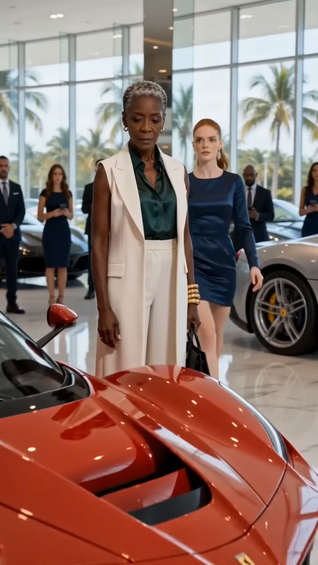 Elle gifle une femme près d’une supercar rouge — puis le manager révèle à qui appartient réellement l’entreprise