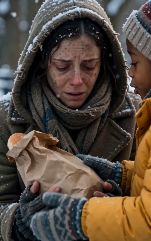 LA NIÑA RECONOCIÓ A UNA MUJER SIN HOGAR EN LA NIEVE… Y DESCUBRIÓ UN SECRETO QUE SU PADRE HABÍA OCULTADO DURANTE SEIS AÑOS