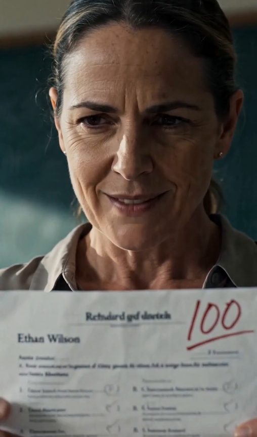 LA MAESTRA HUMILLÓ AL ALUMNO QUE SACÓ 100… HASTA QUE DESCUBRIÓ QUIÉN ERA REALMENTE