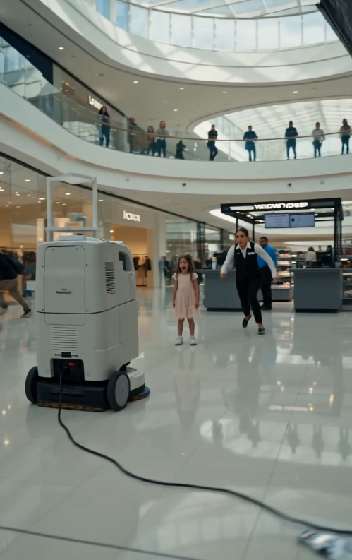 Despidieron a la Cajera por Salvar a una Niña de un Robot Fuera de Control… Pero el Teléfono del Gerente Reveló una Orden Enviada por Alguien de la Familia