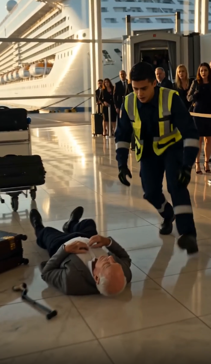 Despidieron al Joven Maletero por Salvar a un Anciano Durante el Embarque… Sin Saber que Aquel Pasajero Era el Hombre que Podía Detener Todo el Crucero