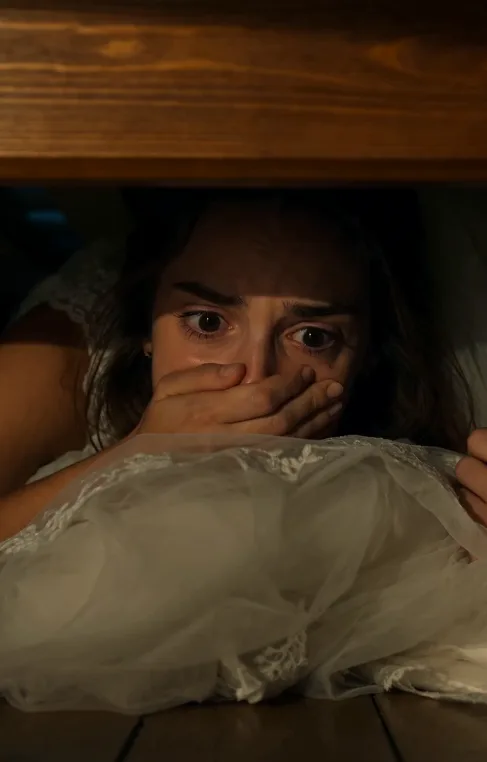 EN NUESTRA NOCHE DE BODAS ME ESCONDÍ DEBAJO DE LA CAMA PARA SORPRENDER A MI ESPOSO… PERO QUIEN ENTRÓ EN LA HABITACIÓN NO ERA ÉL