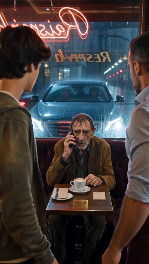 Despidieron a Mateo por Sentar a un Anciano Pobre en la Mesa VIP… Pero el Viejo Tocó una Marca Oculta y Todo el Café Quedó en Silencio