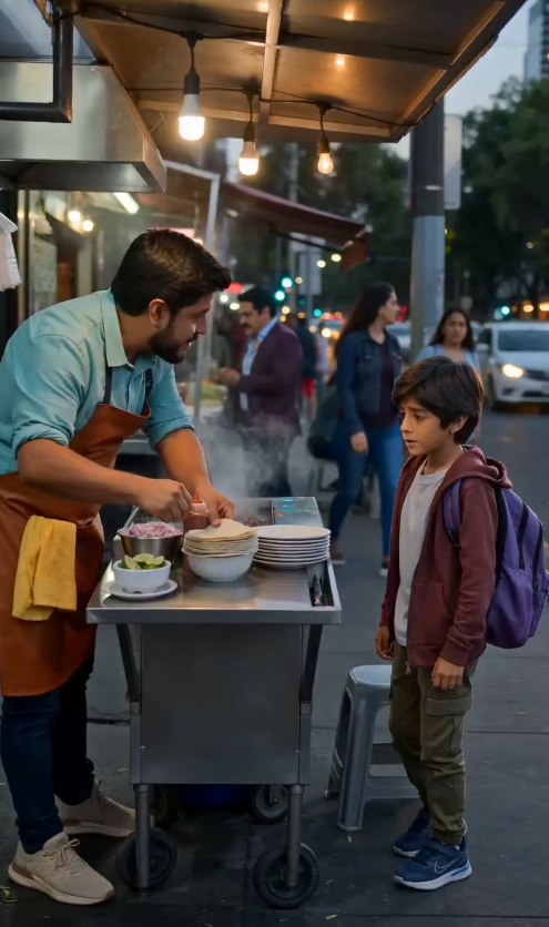 Le regaló dos tacos a un niño… y un solo apellido destapó un secreto familiar enterrado durante años