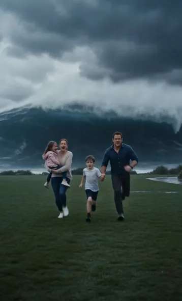 EL TSUNAMI ESTABA A SEGUNDOS DE ARRASAR SU CASA… PERO CUANDO LA FAMILIA CERRÓ EL BÚNKER, DESCUBRIÓ QUE EL VERDADERO PELIGRO ESTABA DENTRO